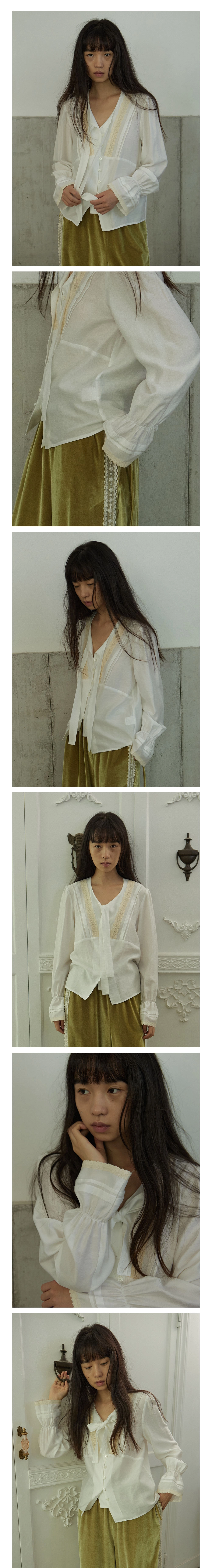 Kate tie blouse_White