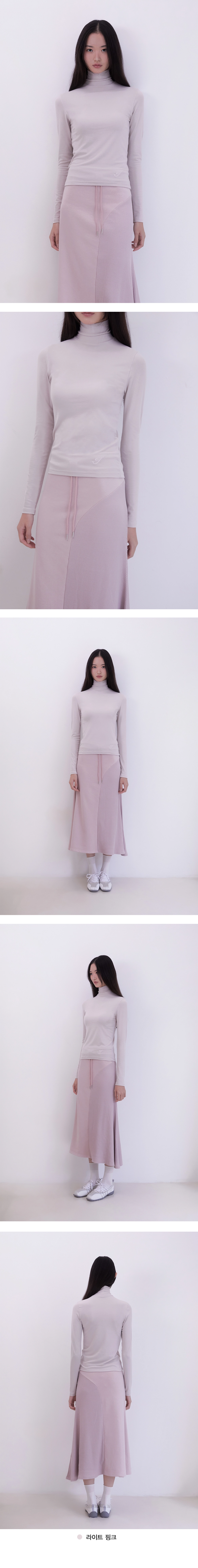 Warm up turtleneck top (LIGHTPINK)