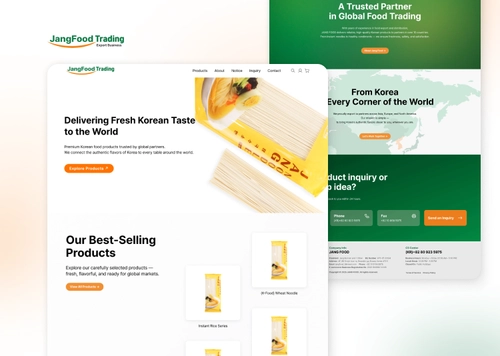 JangFood Trading | K-Food 도소매 자사몰 홈페이지