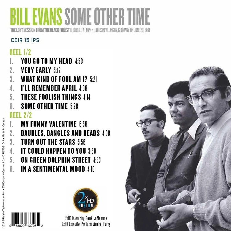 Mastertape] Bill Evans (빌 에반스) - Some Other Time Limited