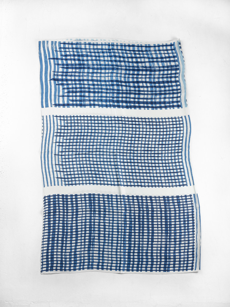 Porter Classic [포터 클래식] - Indigo Print Silk scarf : W2KEND