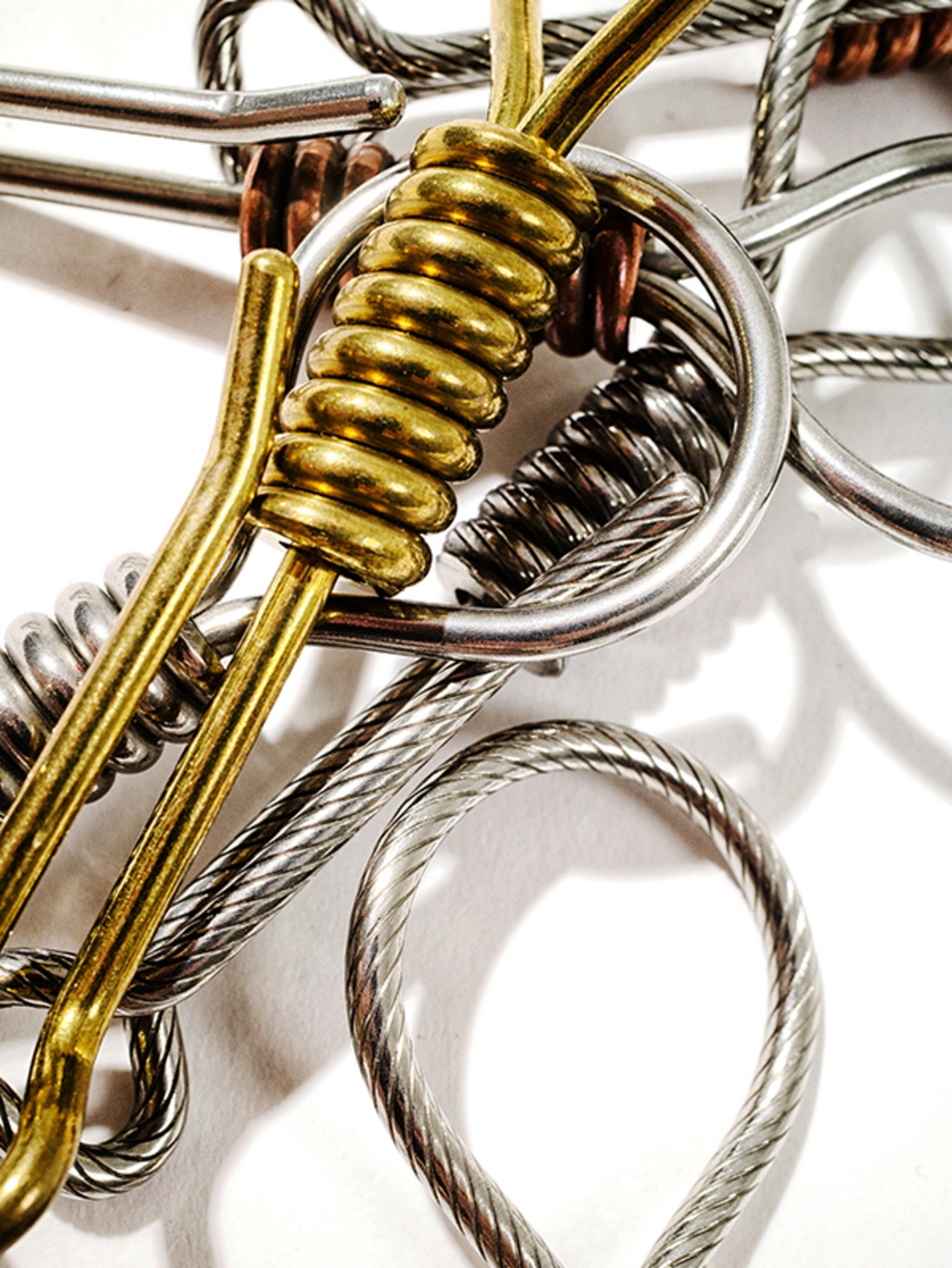 Stainless & Copper Noose Key Chain : HIDE/AND/RIDE
