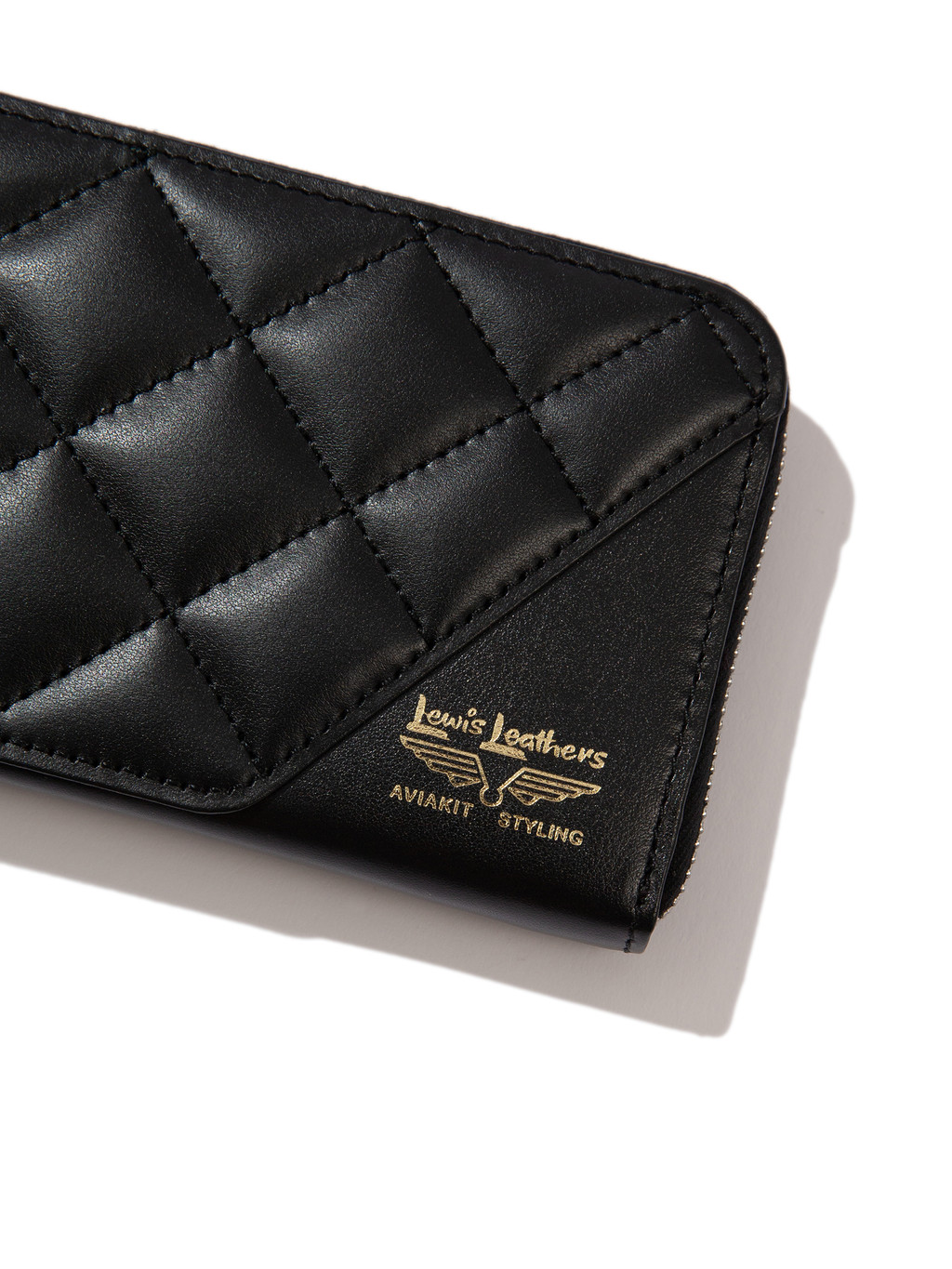 Lewis Leathers × PORTER Long Wallet Black : HIDE/AND/RIDE