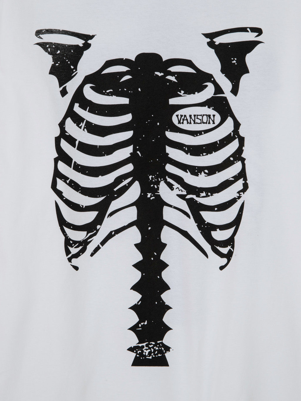 Skeleton Long-Sleeve Tee / White (Exclusive) : HIDEANDRIDE INTL