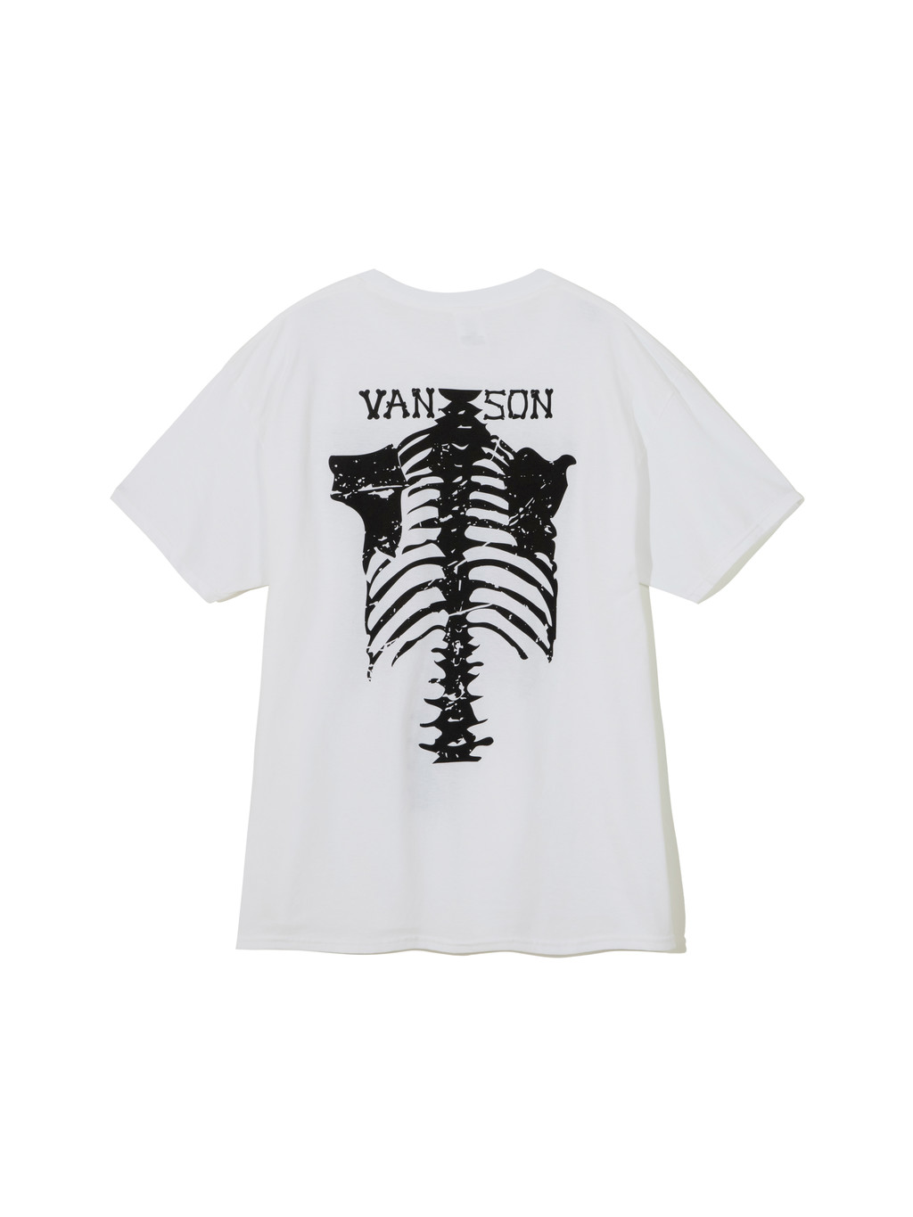 Skeleton Bones Torso Front And Back T-Shirts / White (Exclusive