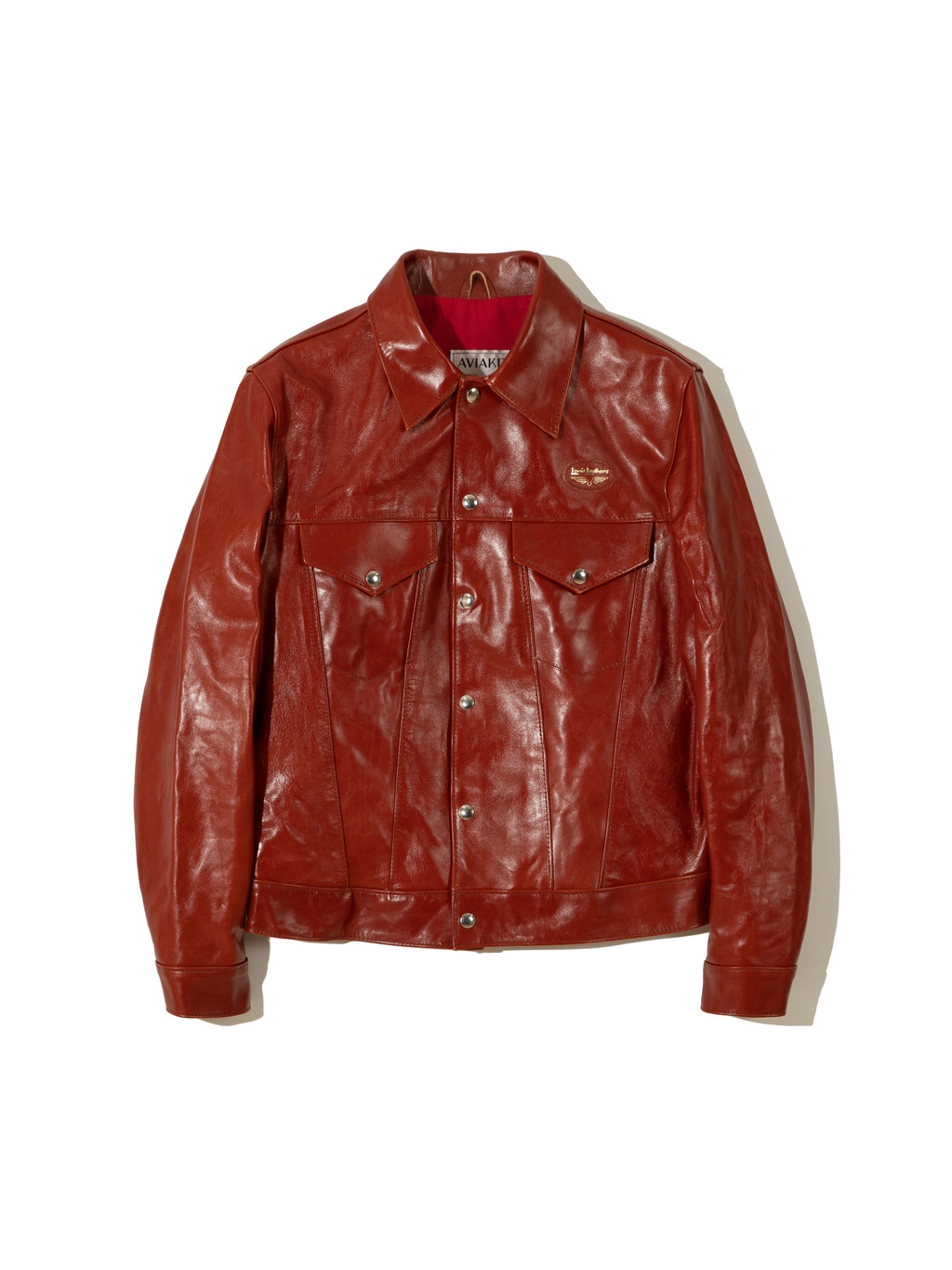ジャケット・アウター Lewis Leathers WESTERN JACKET TERRACOTTA 9d36a8ca8c71e.jpg?w=1024