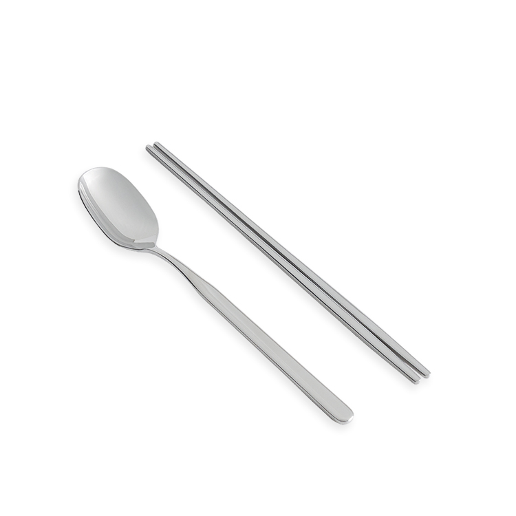 Spoon and Chopstick Set Silver Edition : HORANG JAPAN