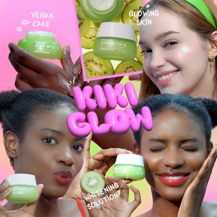 VITA C GLOW LINE ブースター　即完売 KIWI VITA-C DARK SPOT CLEAR CREAM : Kiki Glow | Fruit-Forward