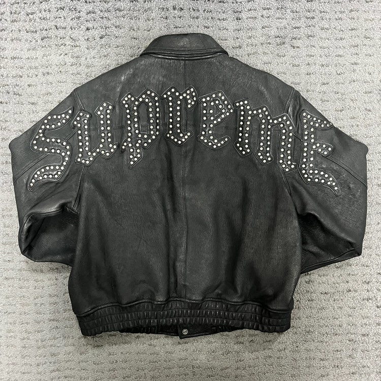 Supreme Pebbled Leather Varsity Jacket (sz.L) : soberseoul