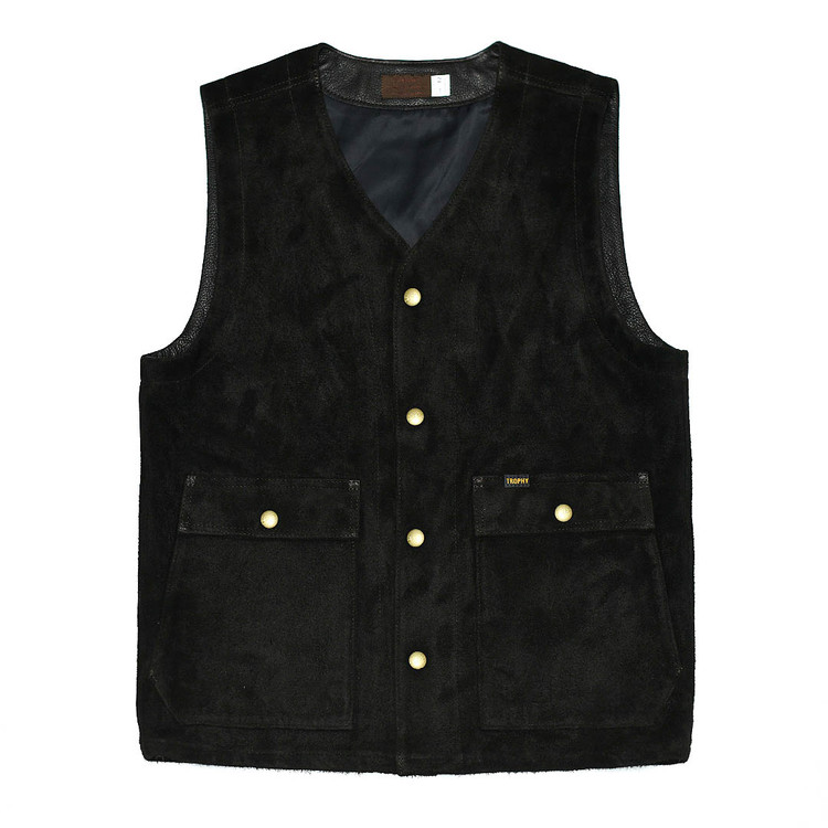 トップス RANCHER STEERHIDE VEST / TR-YL07 TR-YL07 ] Rancher Steerhide Vest [Rough Out] : Semi Basement