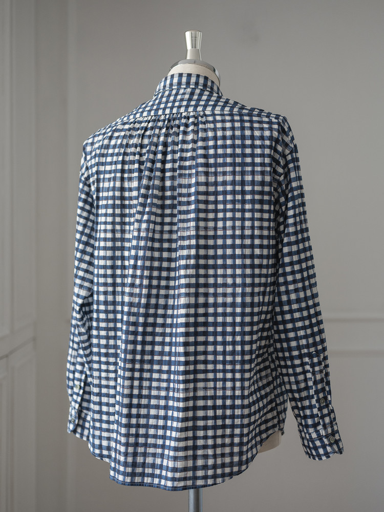 Porter Classic [포터 클래식] - Roll Up 水彩 Gingham Shirt : W2KEND