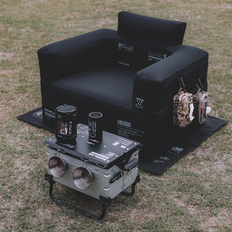 【2/15まで】BONFLAG TACTICAL AIR SOFA 1P Tactical Air Sofa 1p : Camping Gear, Air Sofa, Premium Camping