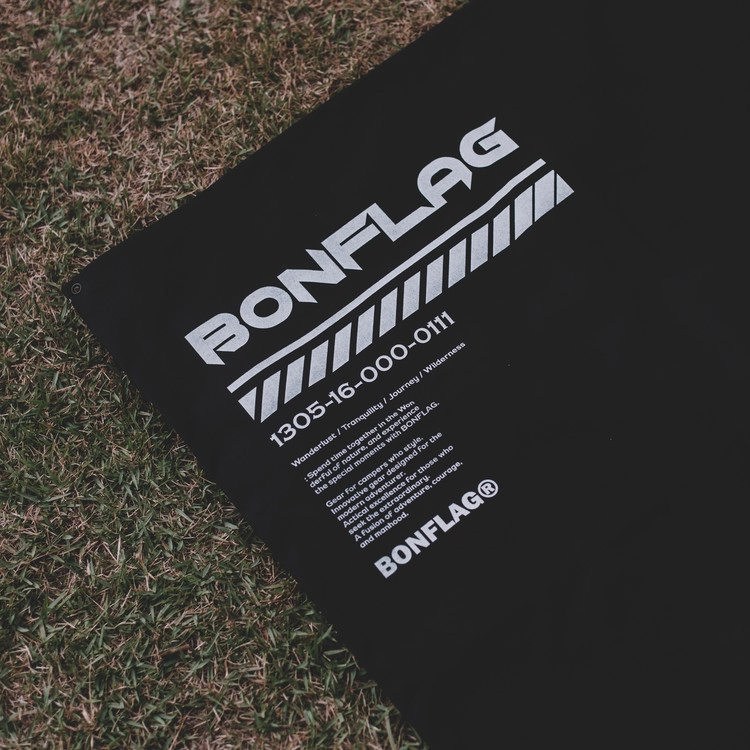 BONFLAG スリーピングマット ブラック BONFLAG キャンプ エアーマット エアーベッド 2人用 ベッド厚さ48cm