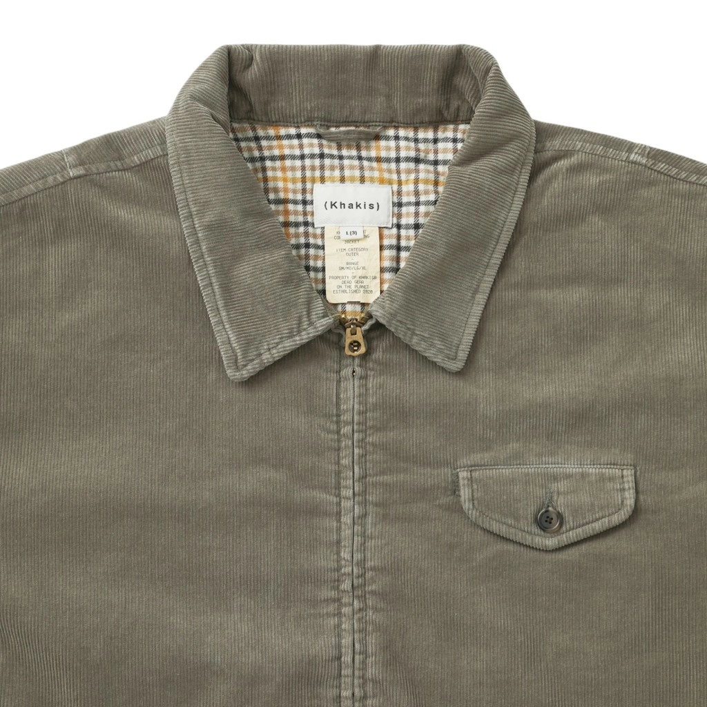 Khakis Corduroy Swing Jacket Sage Lサイズ KHAKIS 카키스 / Corduroy Swing Jacket / Sage : 굿스포츠