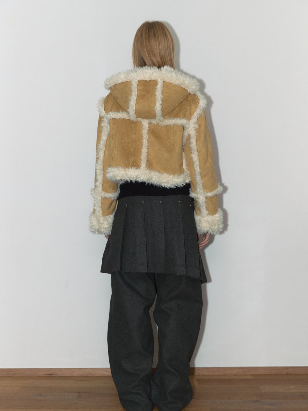 2WAYS SUEDE HOODIE MUSTANG (MUSTARD) : ASURA