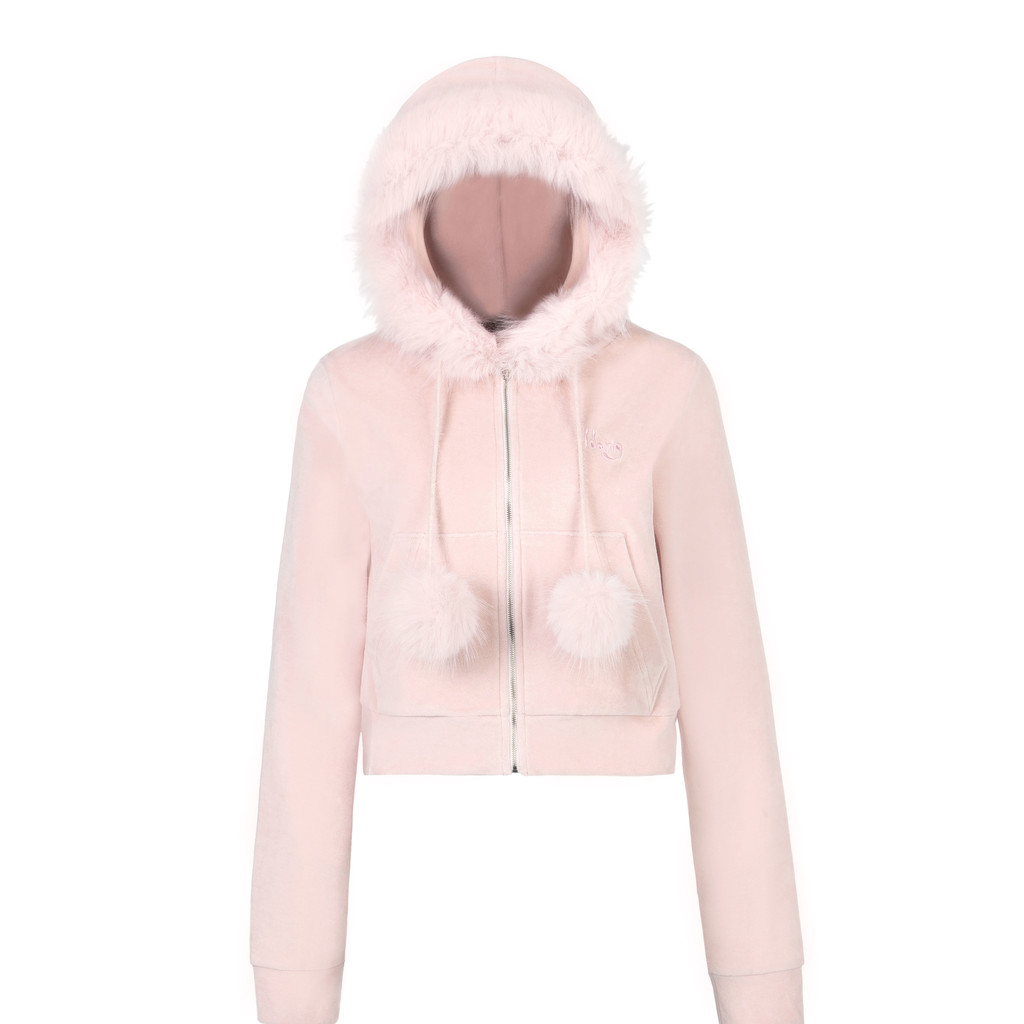 idang club アイダンクラブ fur velvet top ピンク fur velvet top : idang club