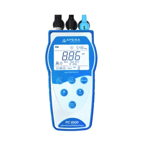 PC8500-Multi 다항목측정기 pH, ORP, 전도도, 염도, TDS 온도 측정기, Apera Instrument