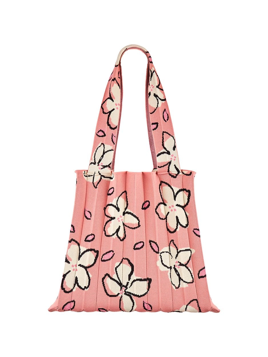 CHERRY BLOSSOM EDITION] 2Way Shopper Bag Peach Fuzz : PLEATSMAMA
