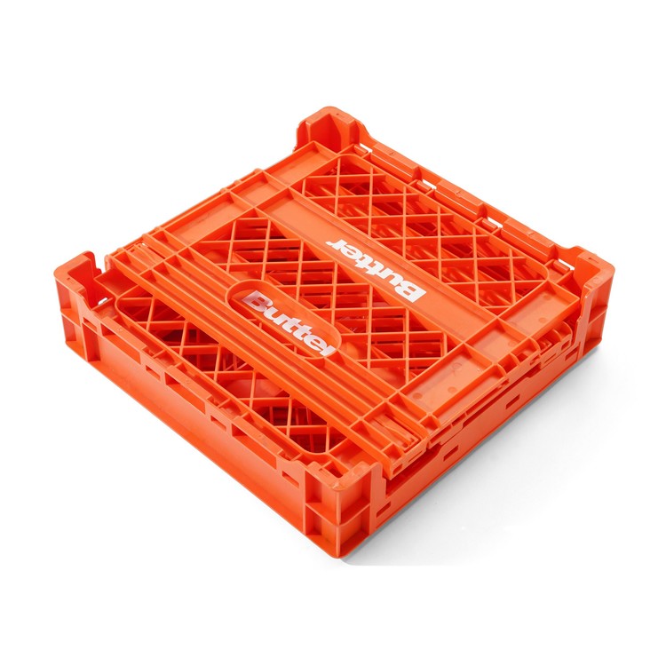 Butter Goods] Collapsable Record Crate - Orange : SOUNDS GOOD STORE