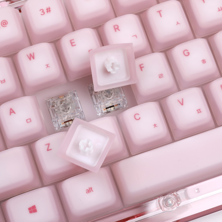 GUTS Aqua67 Soft Jelly Pudding Pink Silicone Wireless/Wired