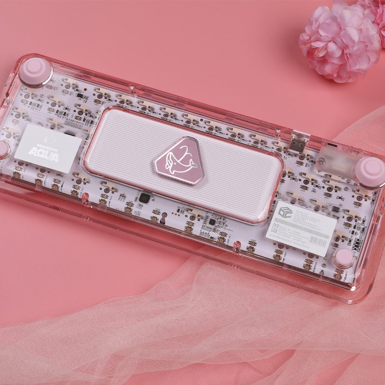 GUTS Aqua67 Soft Jelly Pudding Pink Silicone Wireless/Wired