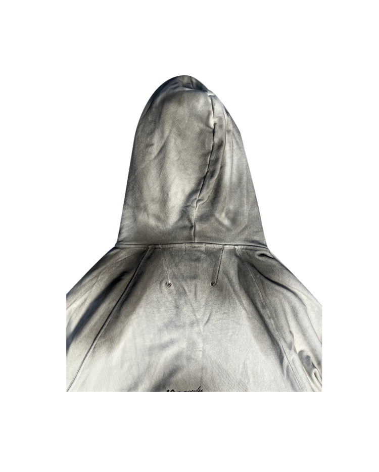 DOLLY DIRTY ZIP UP HOODIE - DIRTY WHITE : PACOSPLY