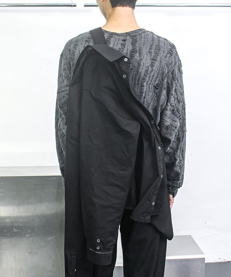 046 - Crosslink Shirt Black : THEY CALL ME 데이 콜 미