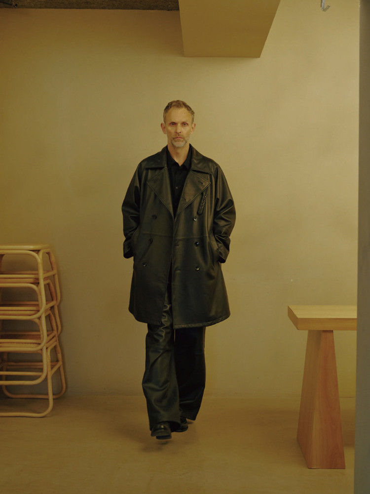 CCU [씨씨유] - Double Breasted Half Coat (Sheep Skin) - Black
