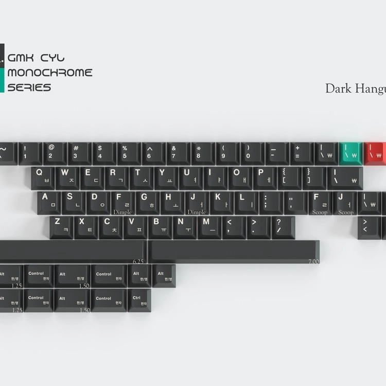 GB ] GMK CYL Monochrome Dolch : KLC Hobbyists' Playground