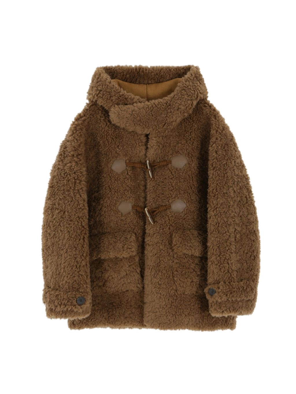 WOOL SHEARLING HOODIE MUSTANG (BROWN) : 아수라 (ASURA)