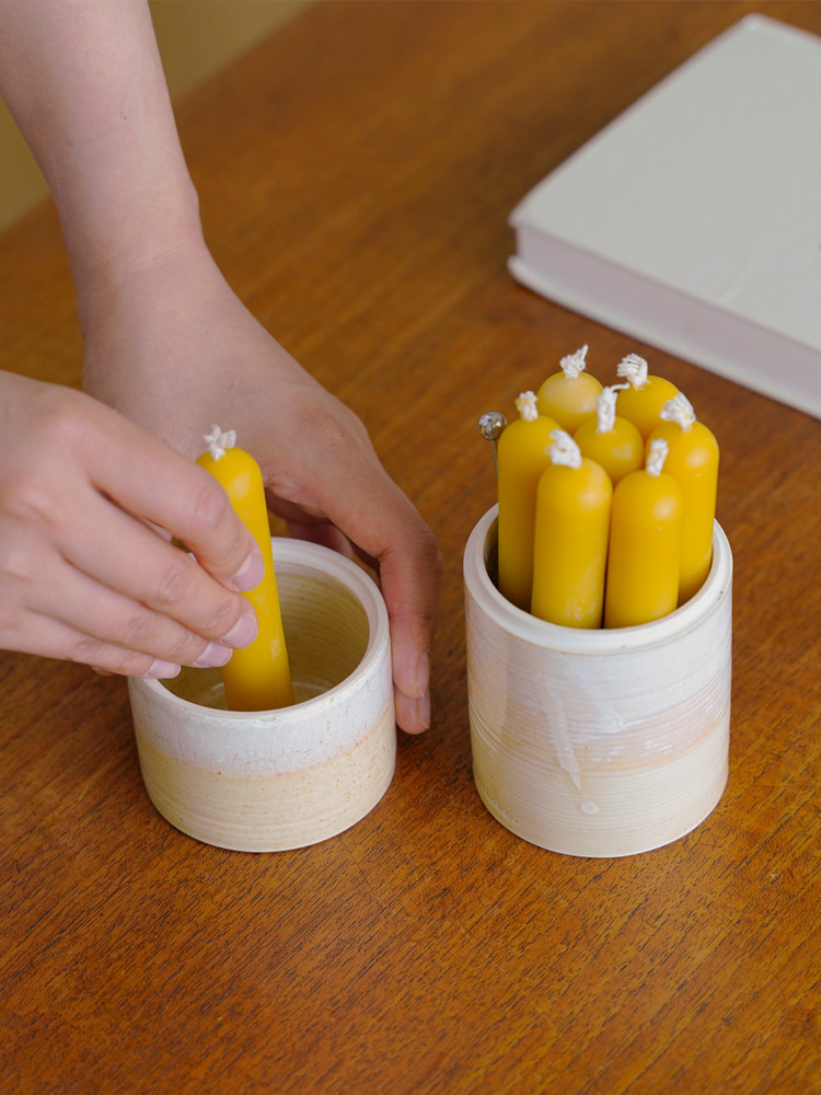 Beeswax Candle Set : honeyflamingo.japan