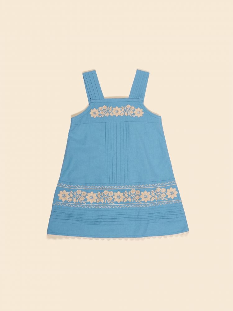 아폴리나 키즈 25FW_Vittoria Apron Shift - Nordic Blue ☆3-5Y