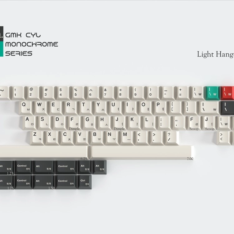 프리오더 ] GMK CYL Monochrome Dolch : KLC Hobbyists' Playground