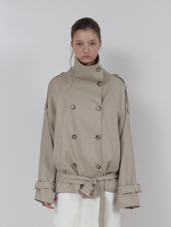 ジャケット・アウター ASURA AUTHENTIC TRENCH JACKET (BEIGE) AUTHENTIC TRENCH JACKET (BEIGE) : ASURA