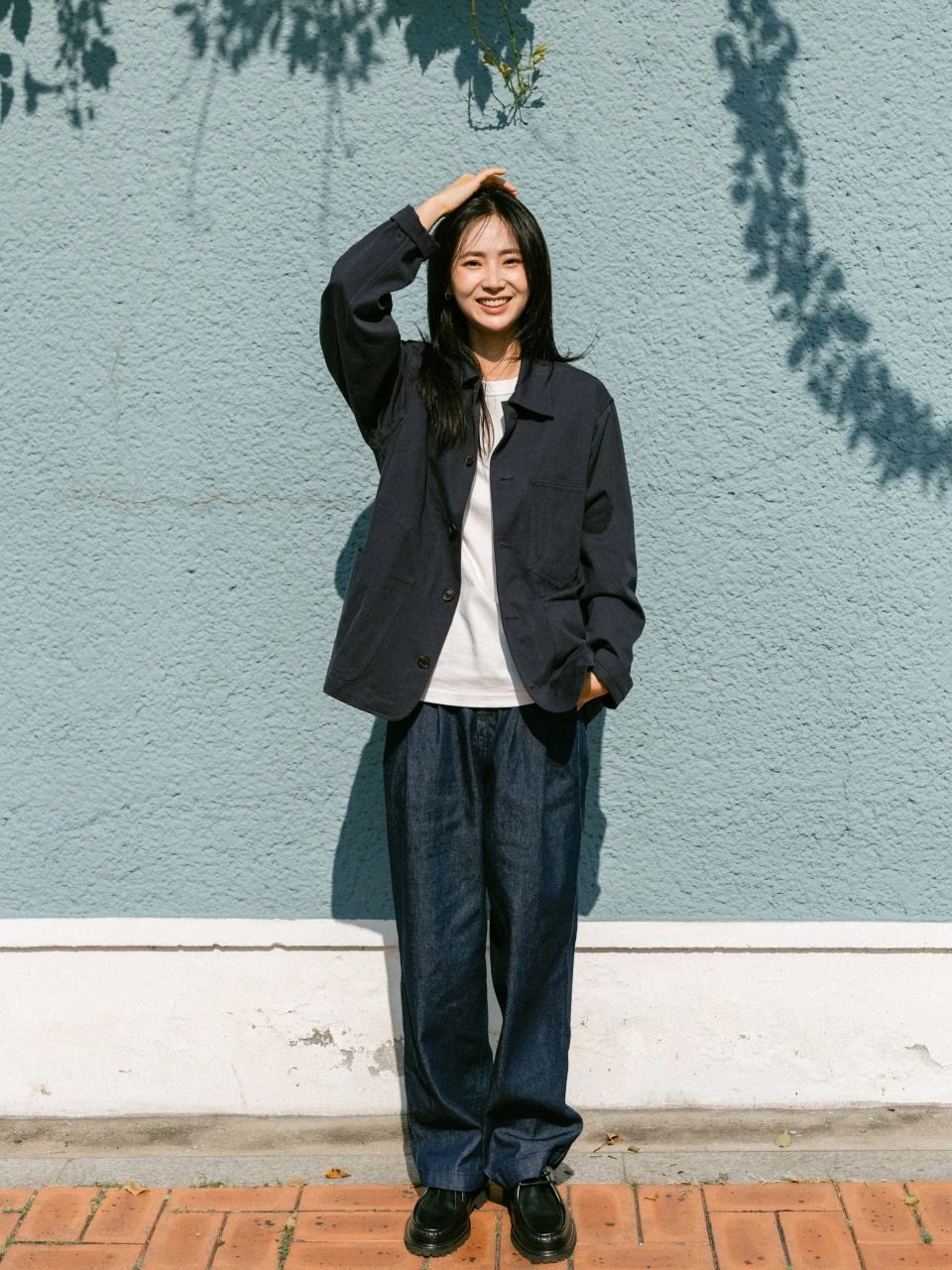 Set) French Work Jacket & Double Knee Denim : 해브해드 Havehad