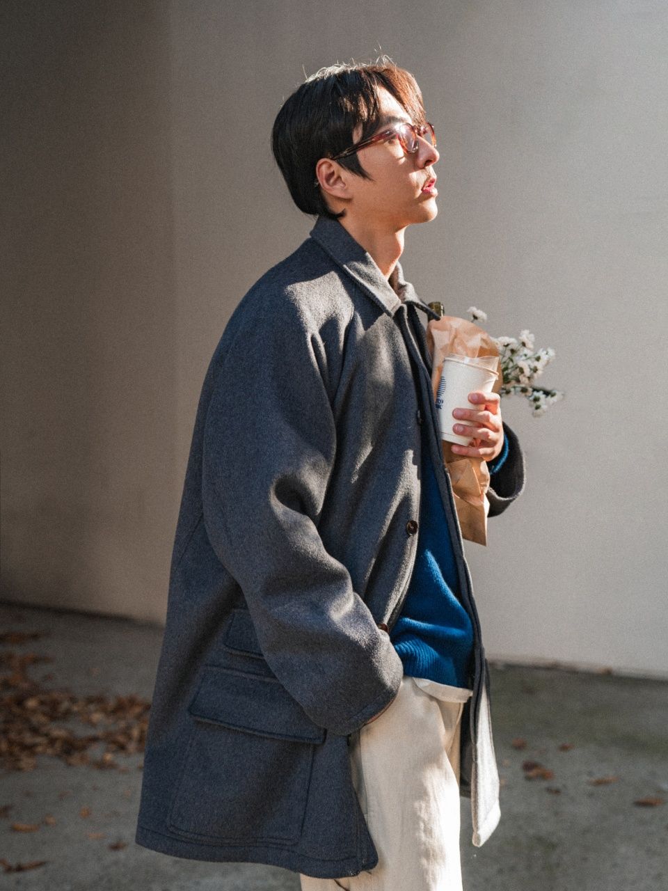 City Wool Half Coat (Navy) : 해브해드 Havehad | 바른 도시 생활 복장