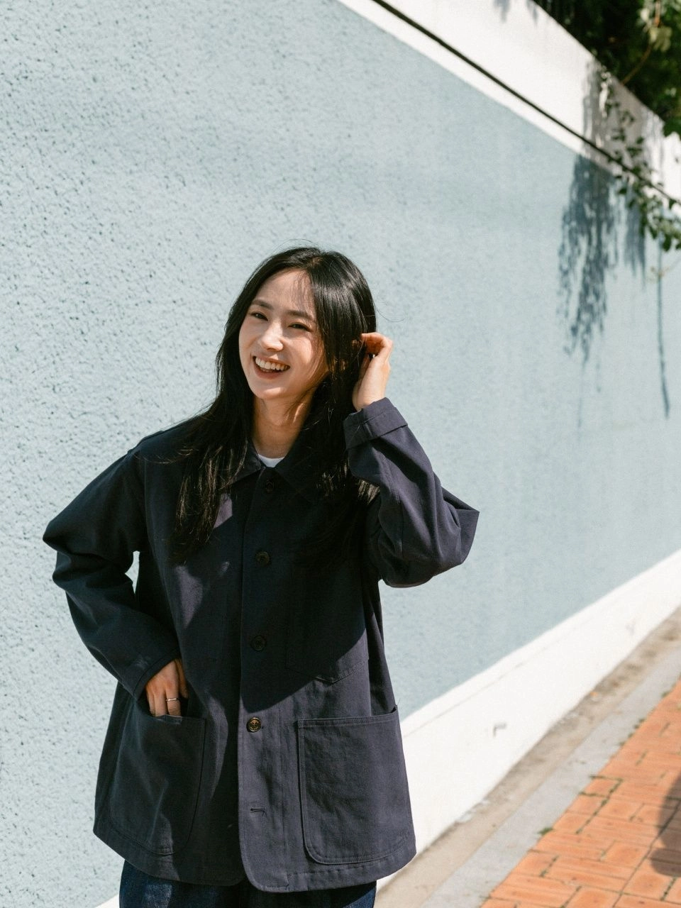 Set) French Work Jacket & Double Knee Denim : 해브해드 Havehad