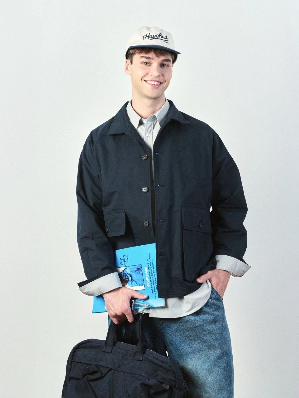 City Worker French Jacket (Navy) : 해브해드 Havehad | 바른 도시