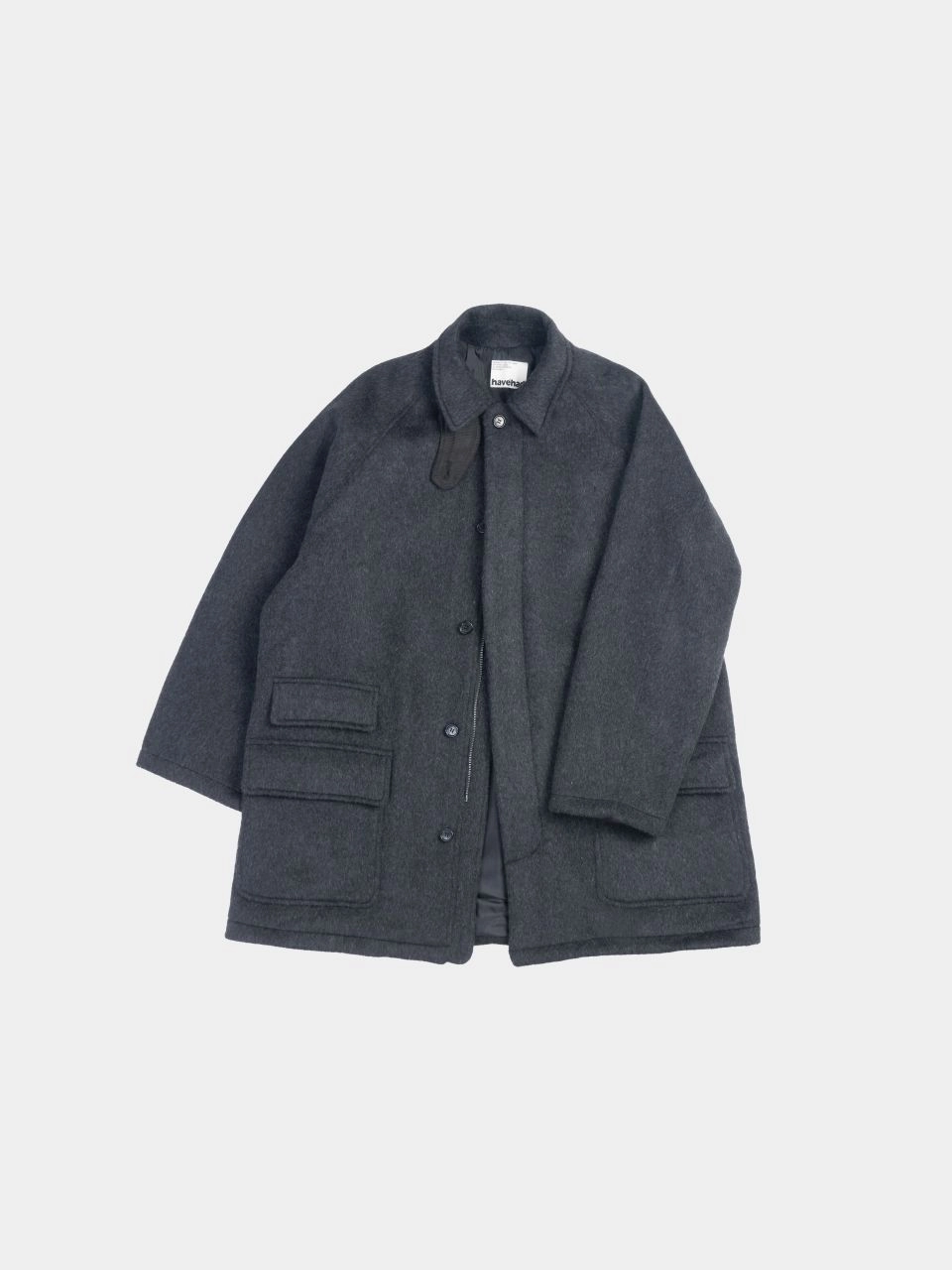 havehad City Wool Half Coat ハーフコート チャコール City Wool Half Coat (Charcoal) : 해브해드 Havehad | 바른 도시 생활
