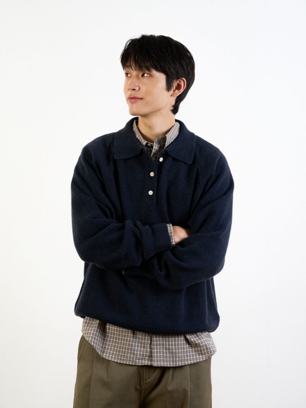 Yak Wool Collar Knit (Charcoal) : 해브해드 Havehad | 바른 도시