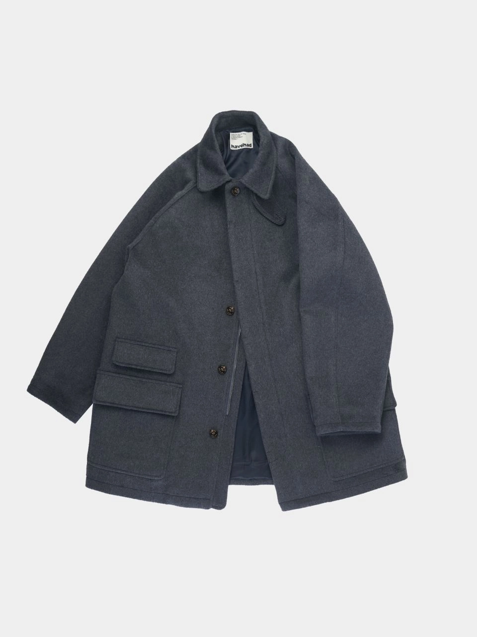 havehad City Wool Half Coat ハーフコート チャコール City Wool Half Coat (Charcoal) : 해브해드 Havehad | 바른 도시 생활
