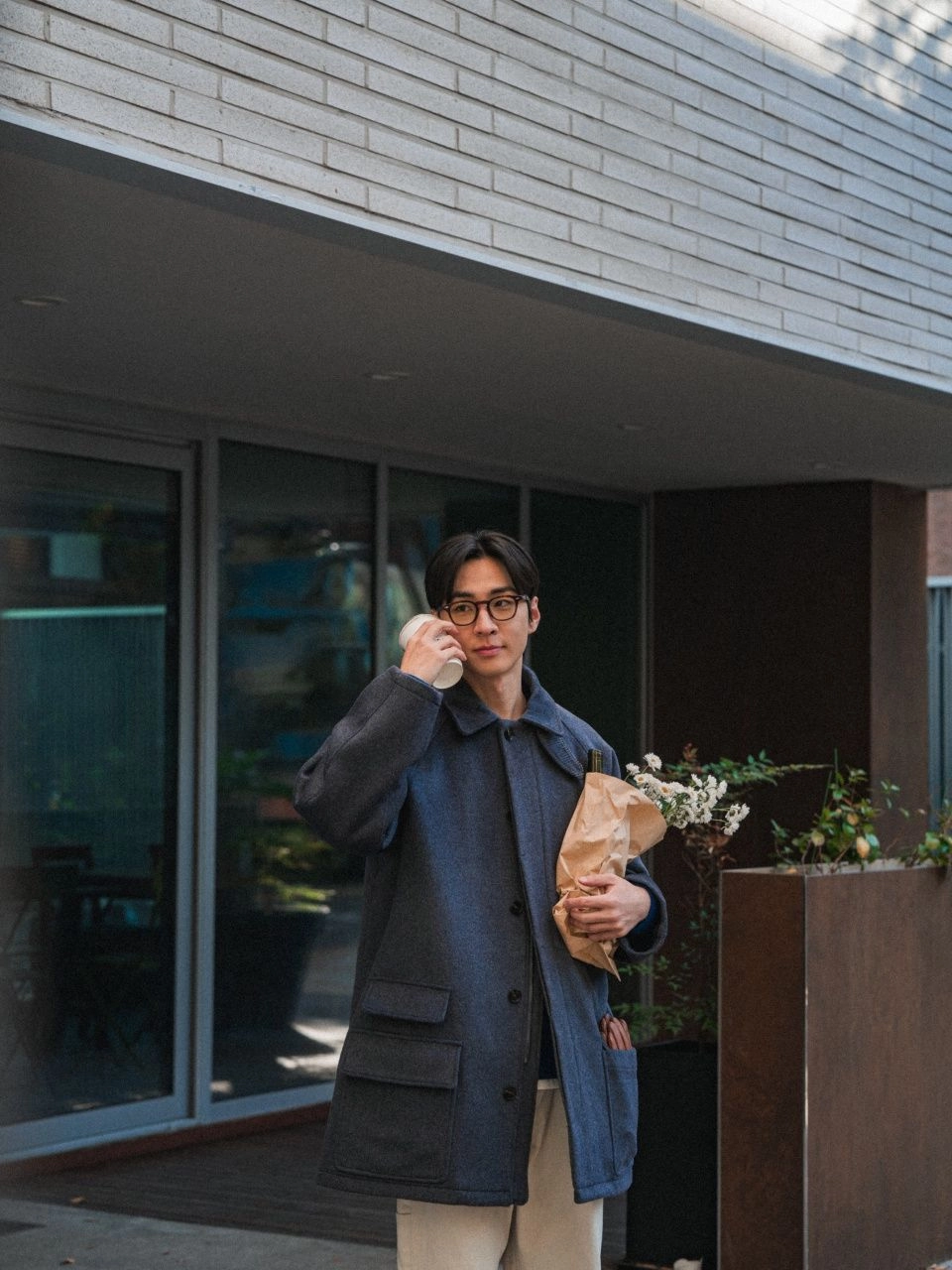 City Wool Half Coat (Navy) : 해브해드 Havehad | 바른 도시 생활 복장