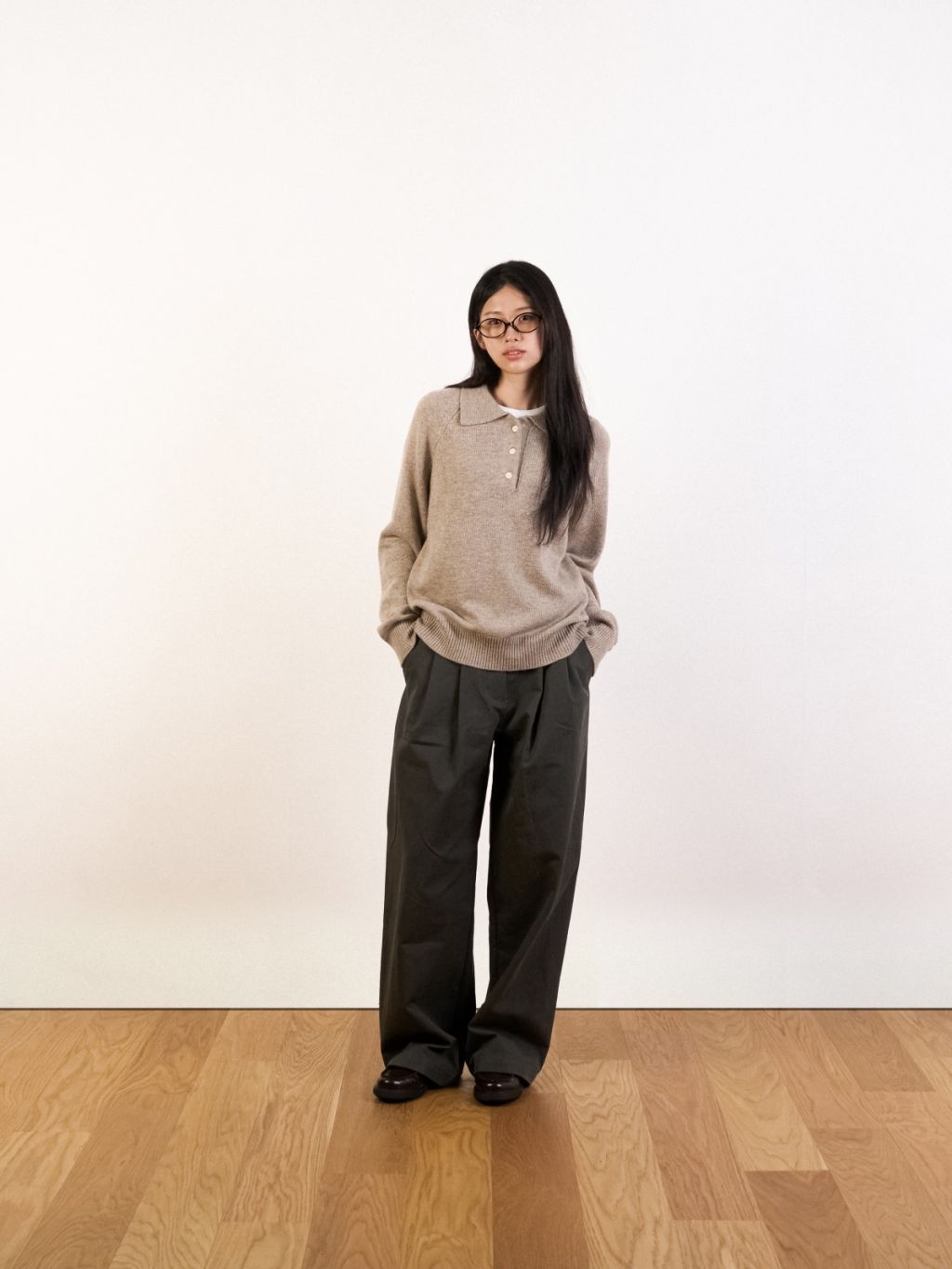 Yak Wool Collar Knit (Charcoal) : 해브해드 Havehad | 바른 도시