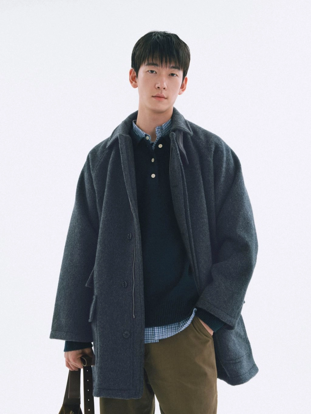 City Wool Half Coat (Charcoal) : 해브해드 Havehad | 바른 도시 생활