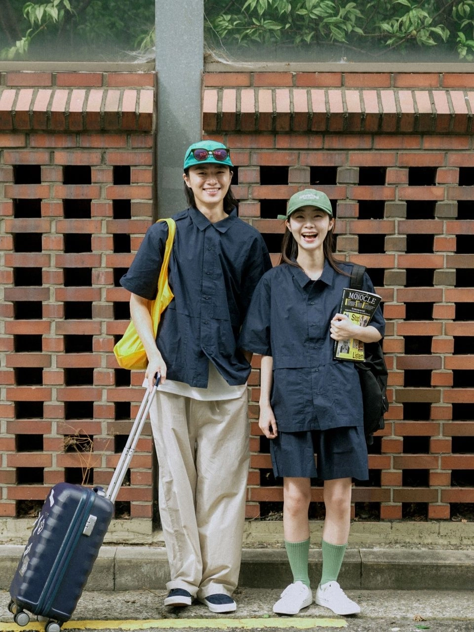 【havehad】Summer easy set-up Navy City Summer Easy Work Shirts (Navy) : 해브해드 Havehad | 바른 도시
