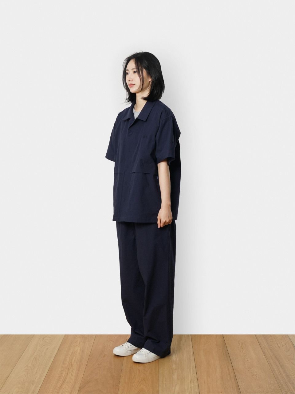 【havehad】Summer easy set-up Navy City Summer Easy Work Shirts (Navy) : 해브해드 Havehad | 바른 도시