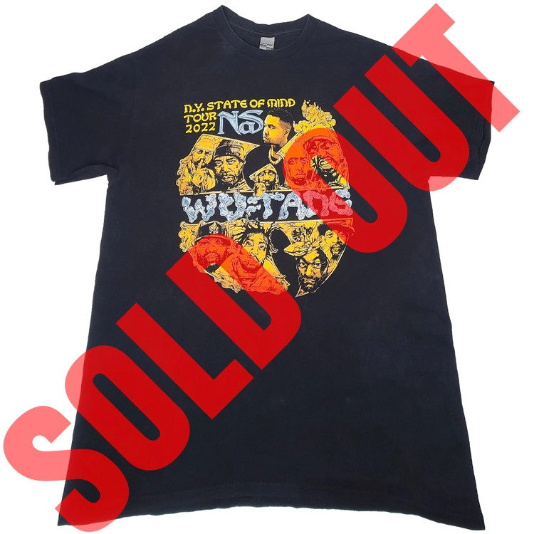 NAS + WU-TANG CLAN - N.Y. STATE OF MIND TOUR 2022 (L) TEE : VNTGdept