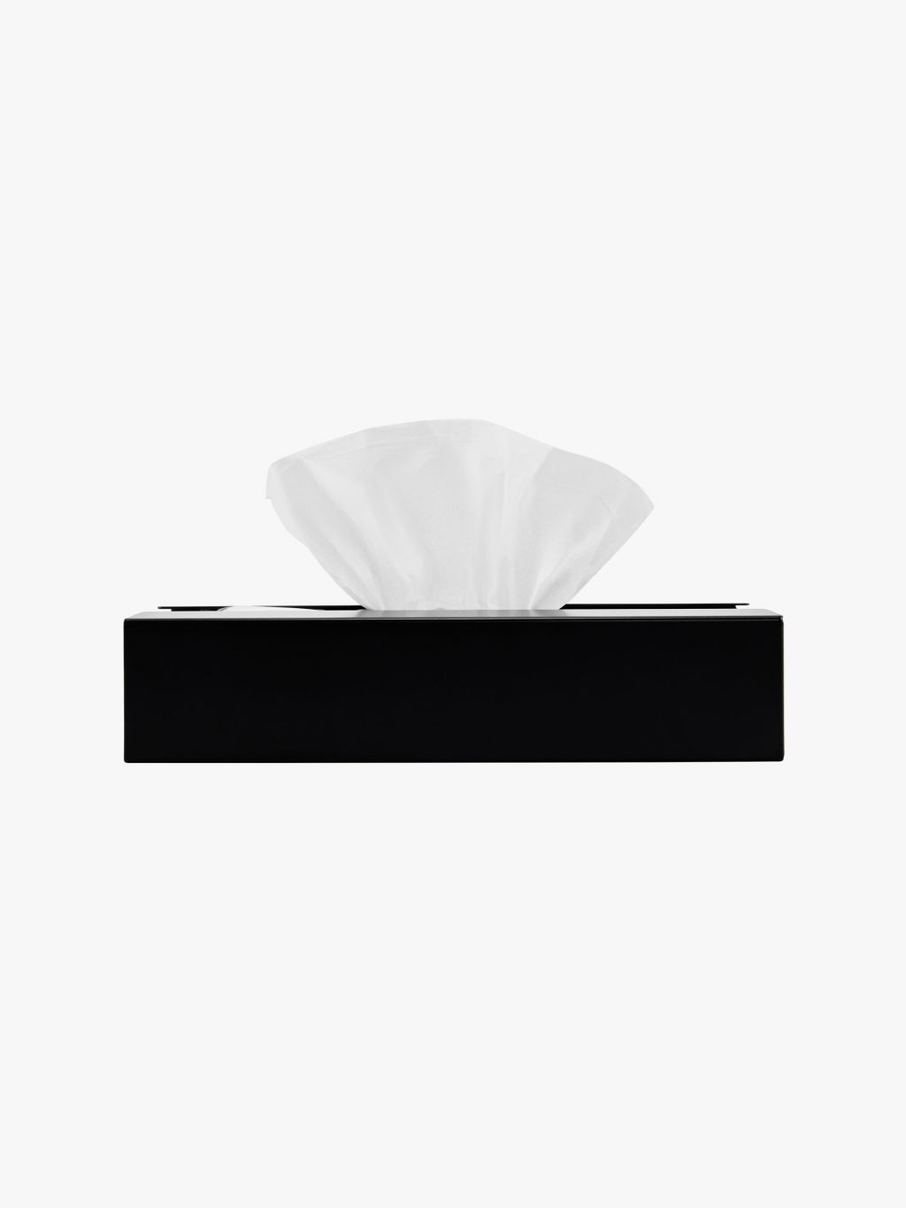 STAINLESS STEEL TISSUE CASE / BLACK : GBH