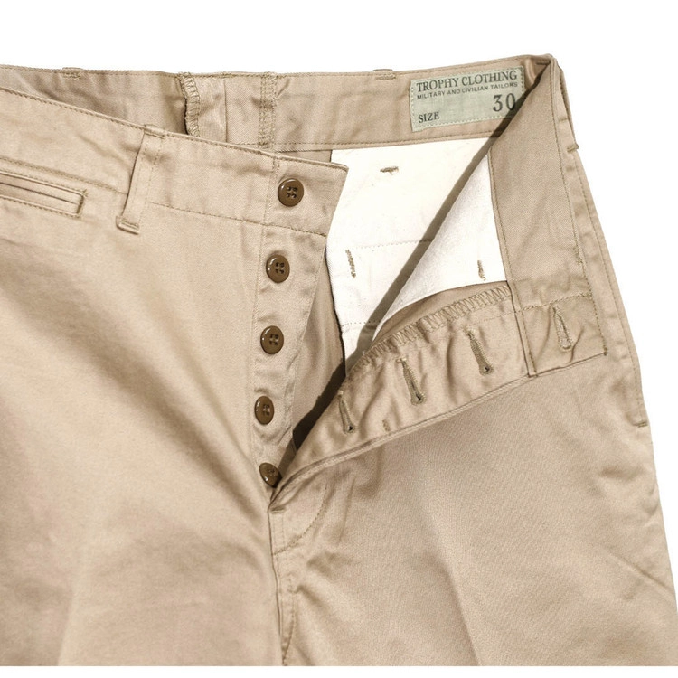 TR-CIV601 ] 40 Civilian Trousers [Khaki] : Semi Basement General Store