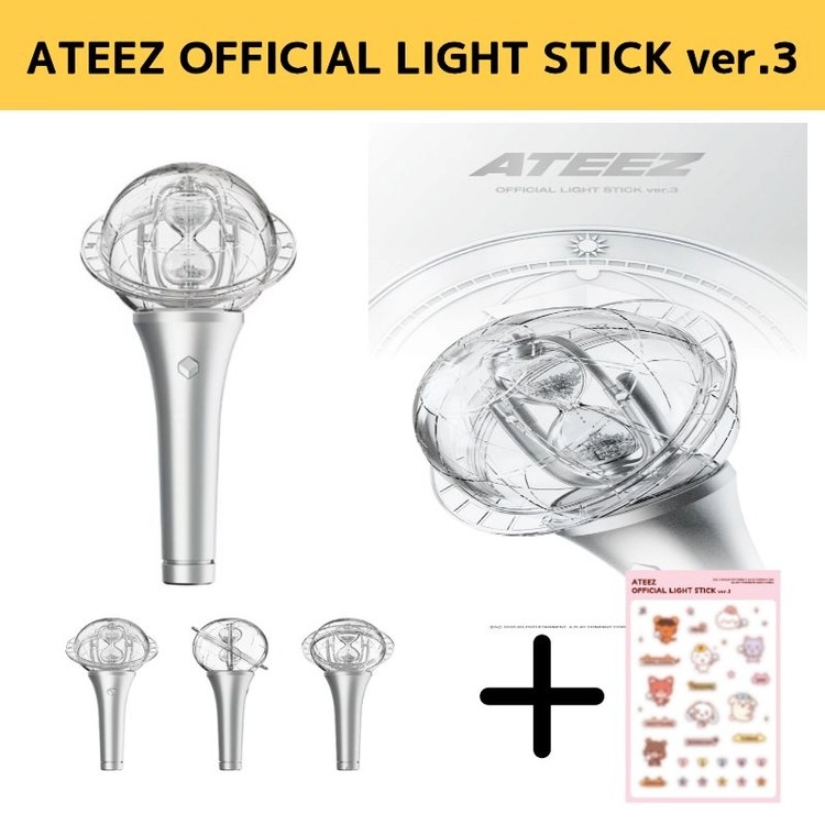 ATEEZ OFFICIAL LIGHT STICK ver.3 + ステッカープレゼント : GOOD FOX